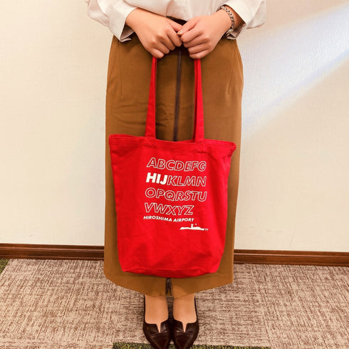広島空港HIJトートバッグ(レッド)