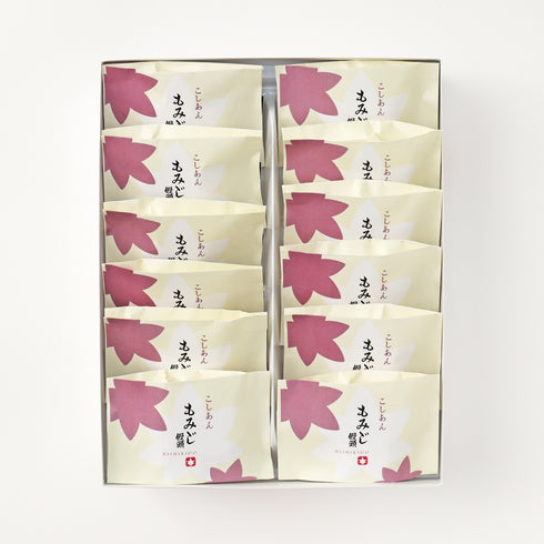 【にしき堂】もみじ饅頭こしあん 12個入り