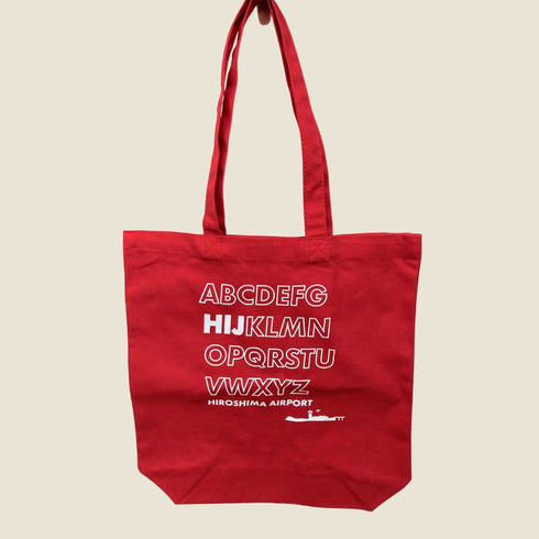 広島空港HIJトートバッグ(レッド)